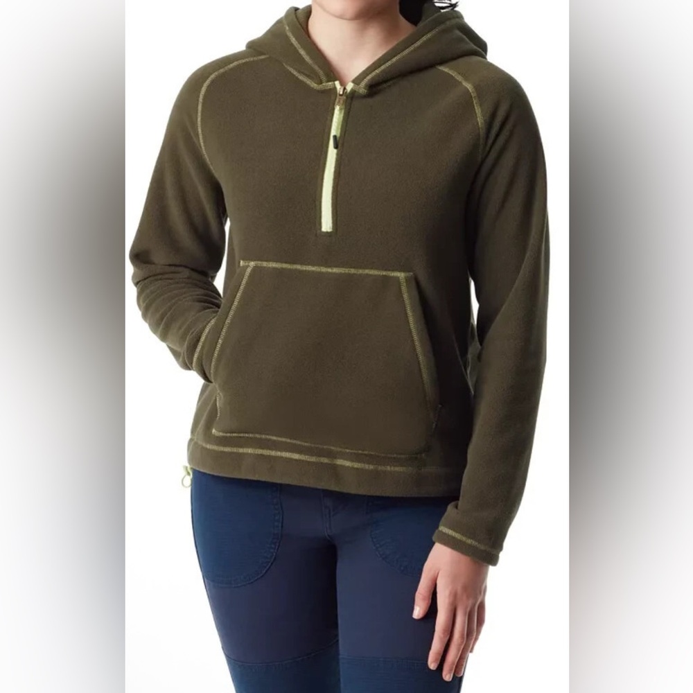 Bass Outdoor Half Zip Fleece Hoodie - NWT - Size M Fleece Hoodie w/ Front Pocket
